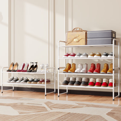 Dotted Line™ Alana 4-Tier 12 Pair Stackable Shoe Rack & Reviews